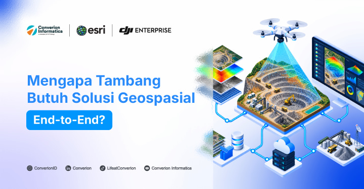 solusi geospasial end-to-end DJI Enterprise ESRI Converion Informatica